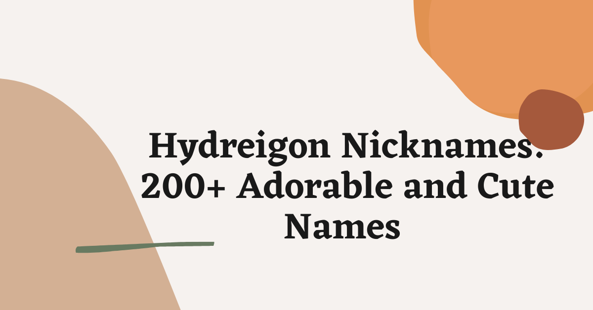 Hydreigon Nicknames
