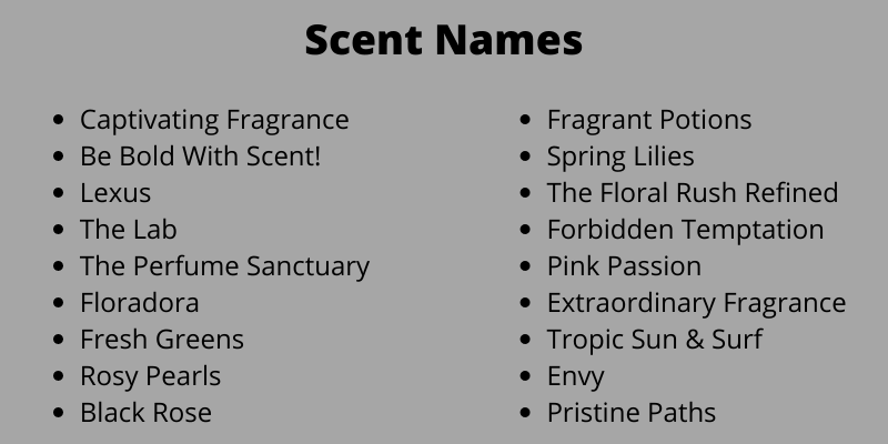 Scent Names