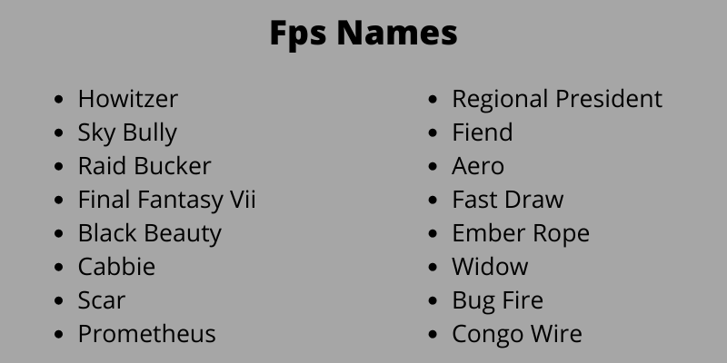Fps Names